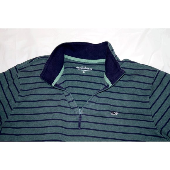 Vineyard Vines Mens Long Sleeve Zip Pullover Shirt - Picture 3 of 6
